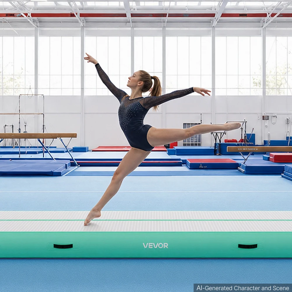 Pripučiama gimnastikos oro kilimėlis 5 m