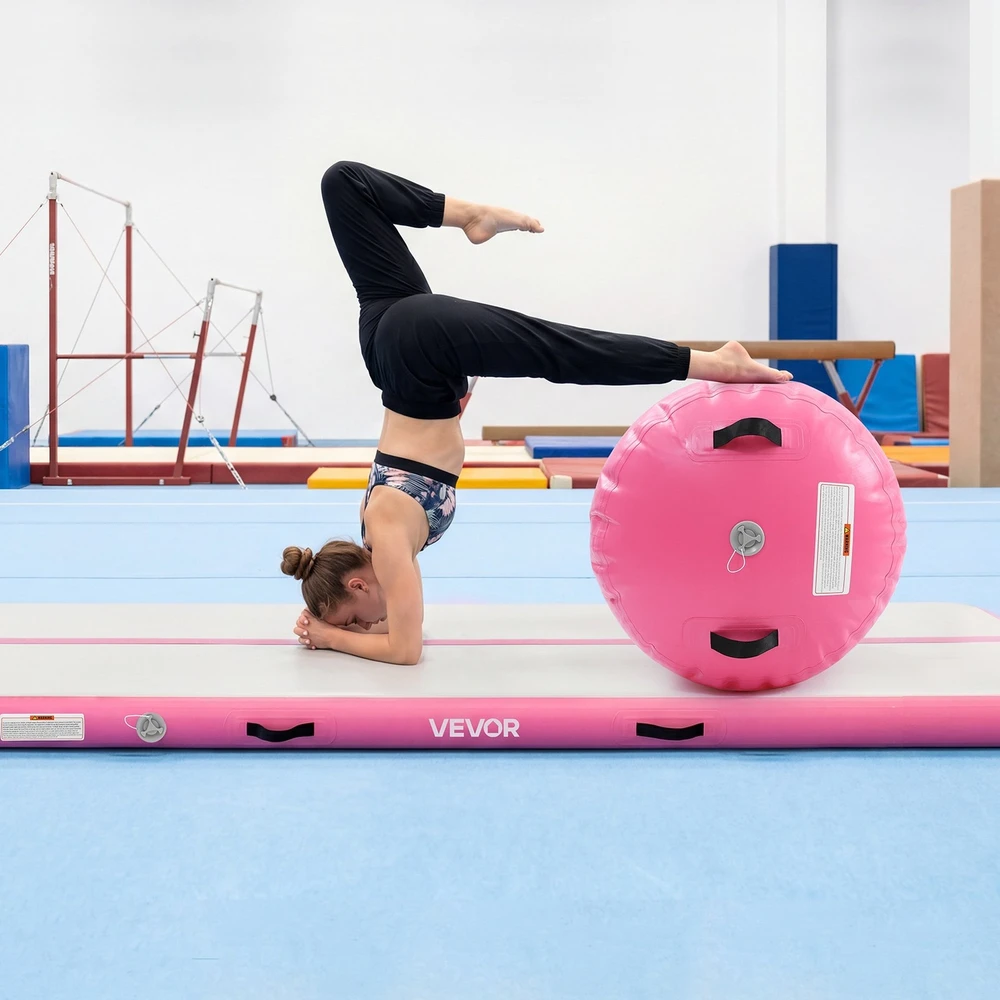 Pripučiama gimnastikos oro kilimėlis su cilindru 3 m