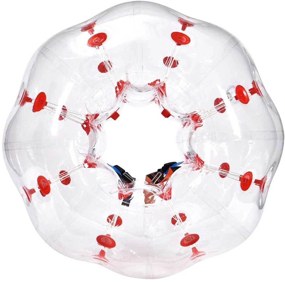 VEVOR Pripučiamas buferinis kamuolys 1vnt, 1.2 m zorb kamuoliai