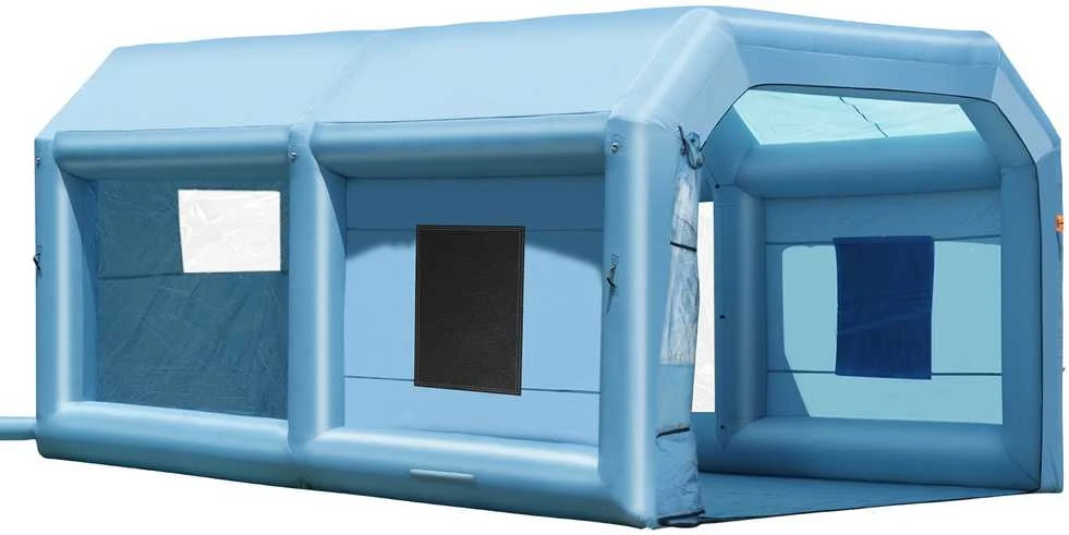 VEVOR Pripučiamas dažymo paviljonas 6.4 x 4.1 m