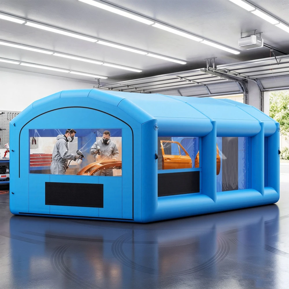 VEVOR Pripučiamas dažymo paviljonas 7 x 4 x 2.75 m