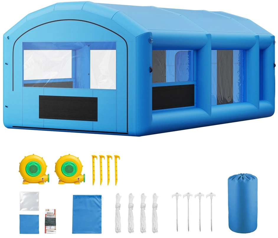 VEVOR Pripučiamas dažymo paviljonas 7 x 4 x 2.75 m