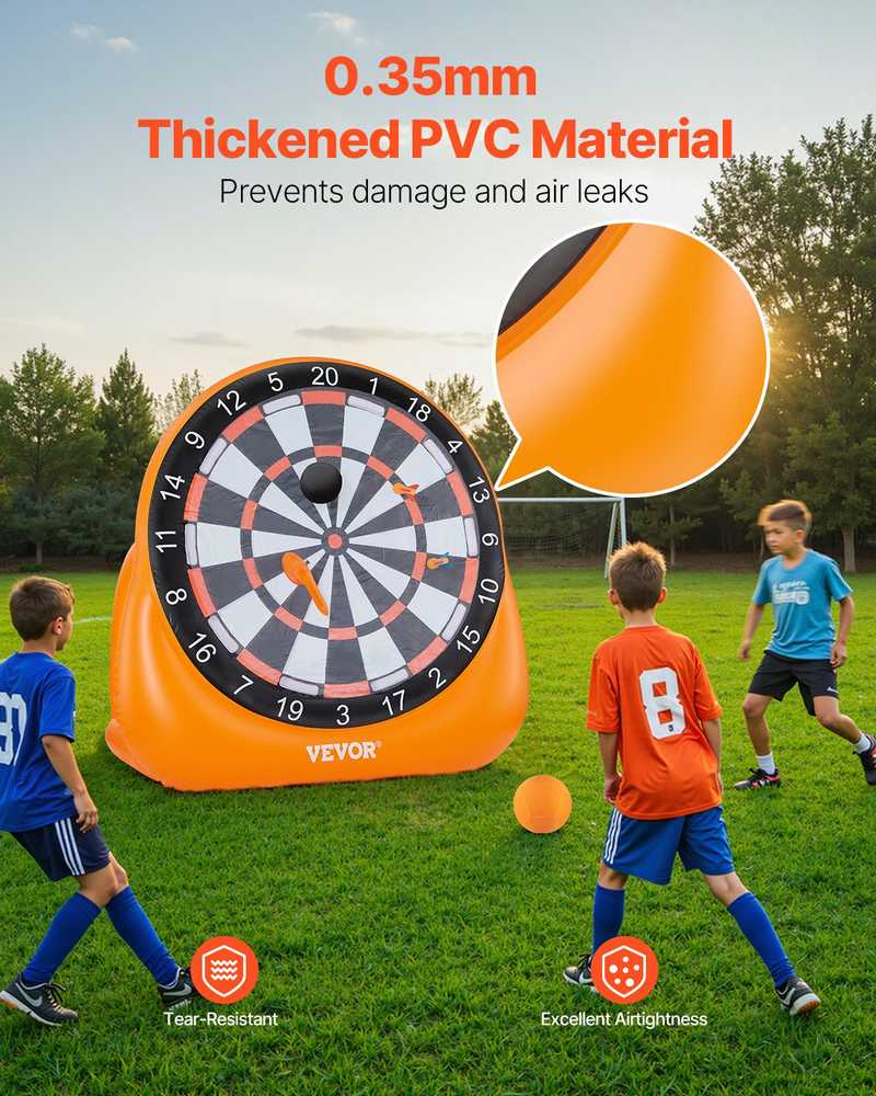 VEVOR Pripučiamas futbolo smiginio taikinys su kamuoliais