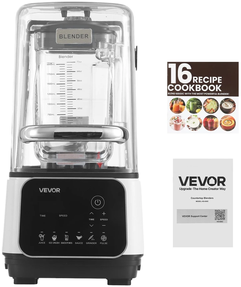 VEVOR Profesionalus 2L blenderis su apsauga