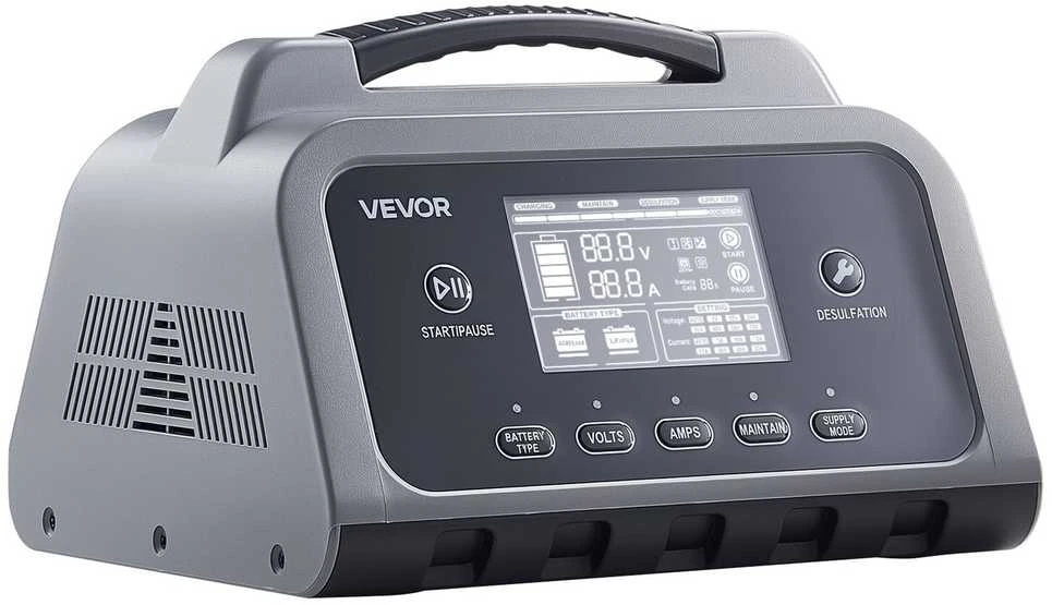 VEVOR Protingas akumuliatoriaus įkroviklis su LCD ekranu