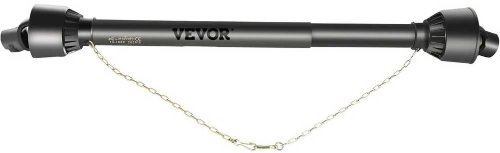 VEVOR PTO velenas su 1-3/8" x 6 šlicais