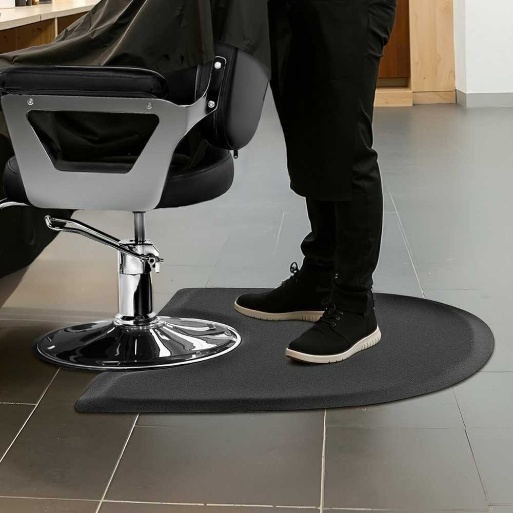 Vevor Pusiau apskritimas 1220 x 905 mm plaukų salono kilimėlis