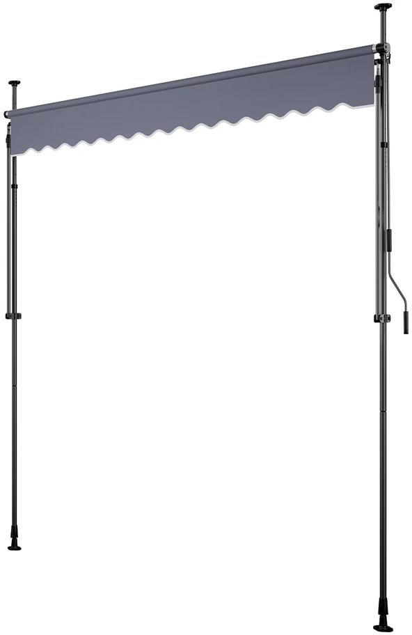 VEVOR Rankiniu būdu ištraukiama lauko markizė 250 cm