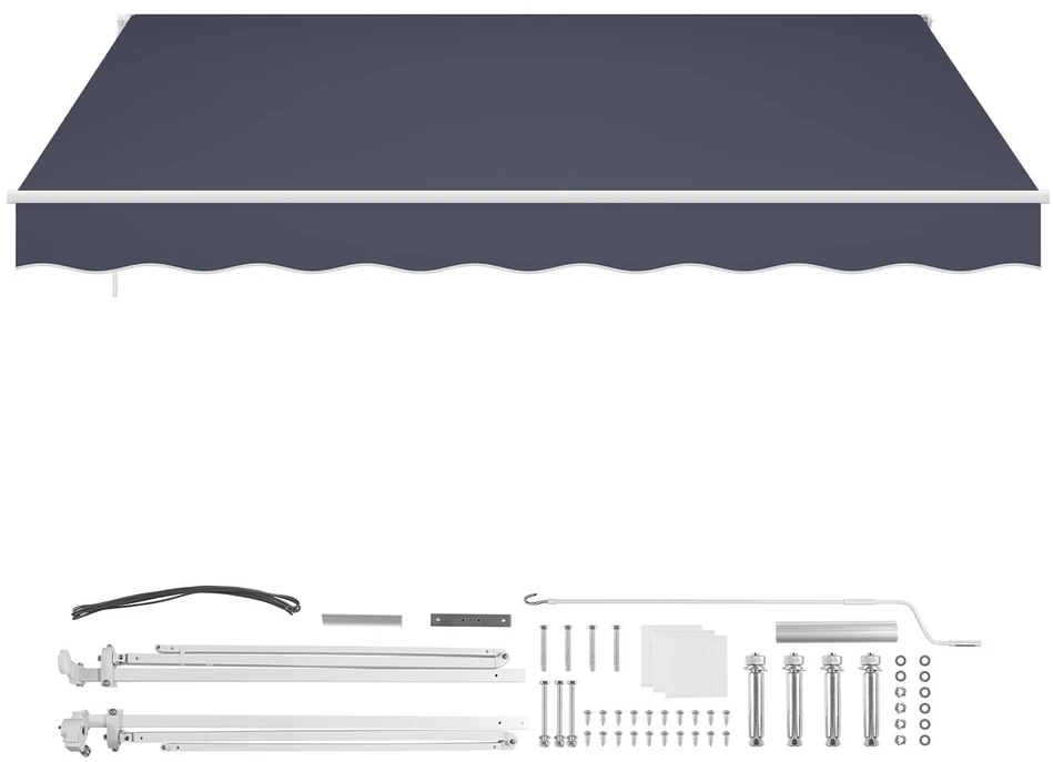 VEVOR Rankiniu būdu ištraukiama markizė 350 x 300 cm
