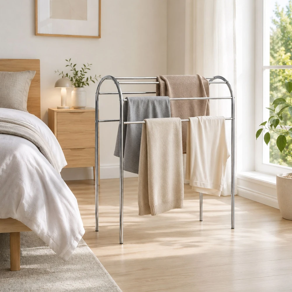 Relaxdays Rankšluosčių stovas, 6 skersiniai