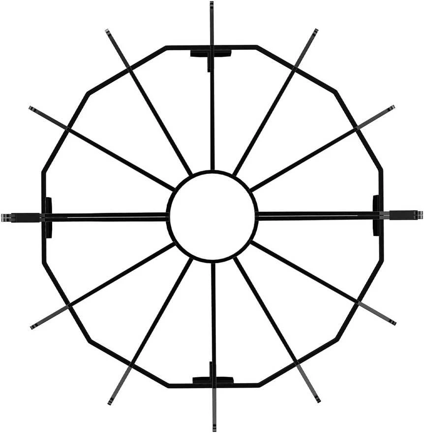 VEVOR Rąstų grotelės 68 cm ketaus plieno