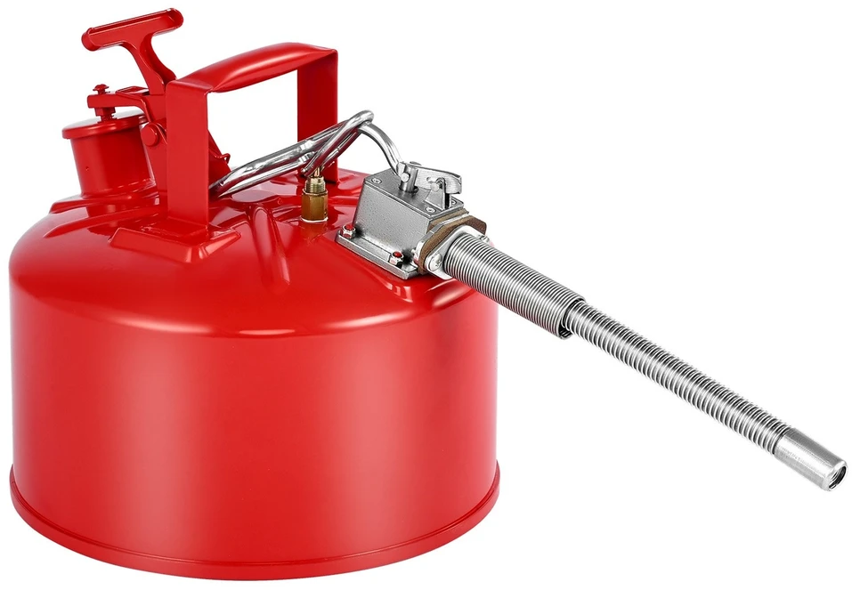 VEVOR Raudona 9,5 L talpos saugos kuro kanistras