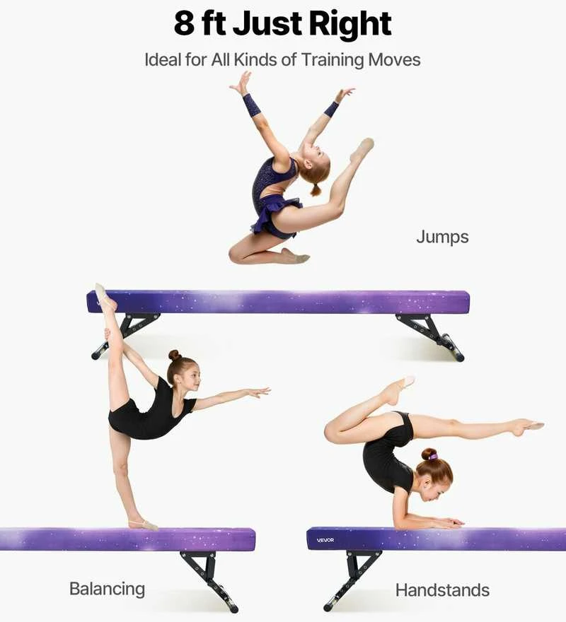 Vevor Reguliuojama gimnastikos sija vaikams, 8 pėdų