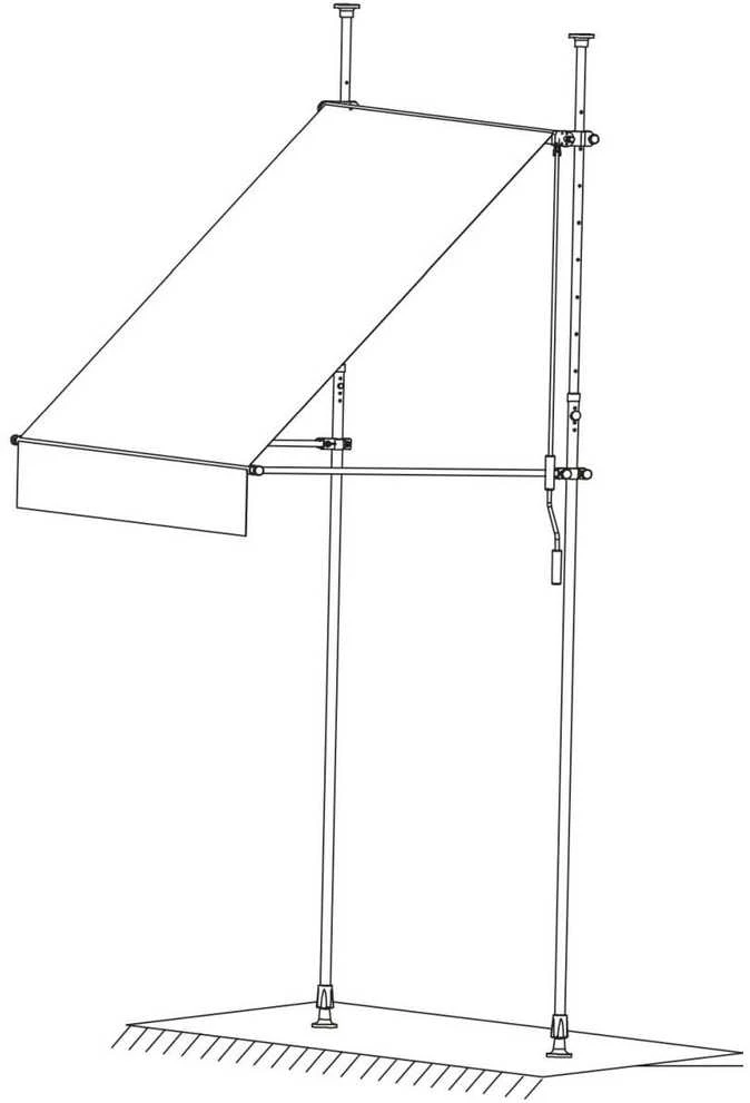 Bigbuy Garden Reguliuojama sodo markizė 250x120 cm