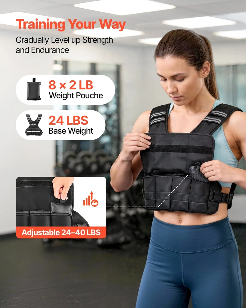 Reguliuojama svorinė liemenė, 18,3kg