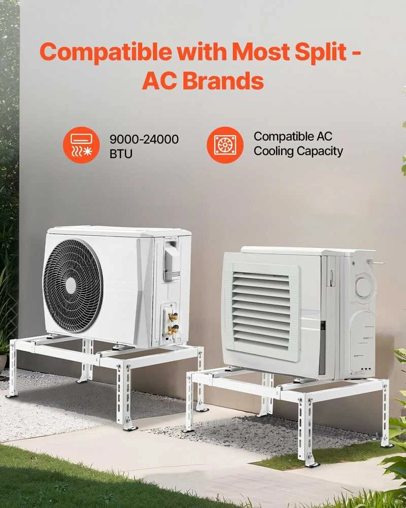 VEVOR Reguliuojamas pagrindas mini split kondicionieriui 9000-24000 BTU
