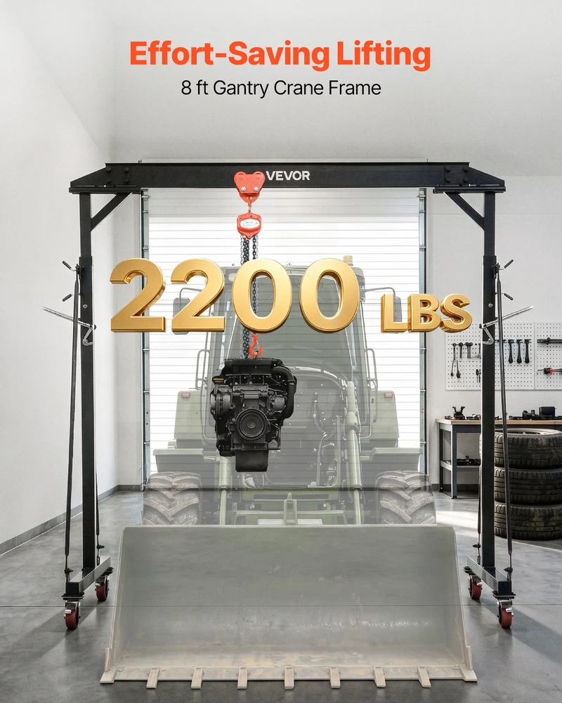 VEVOR Reguliuojamas portalinis kranas 997,9kg