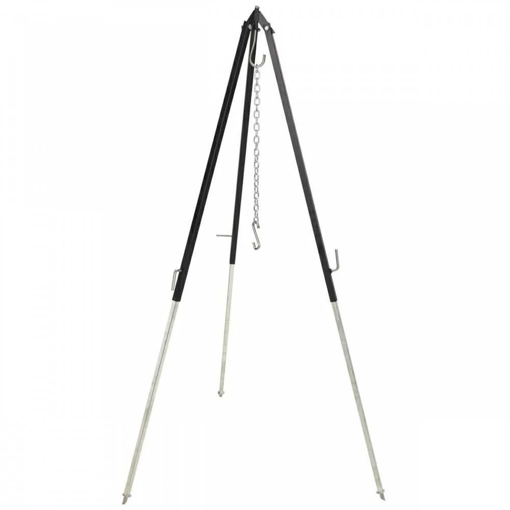 KOOPMAN Feuerkessel-Halter Halterung für Feuerschale oder Grillrost Grillgestell Dreibein verstellbar 150 cm