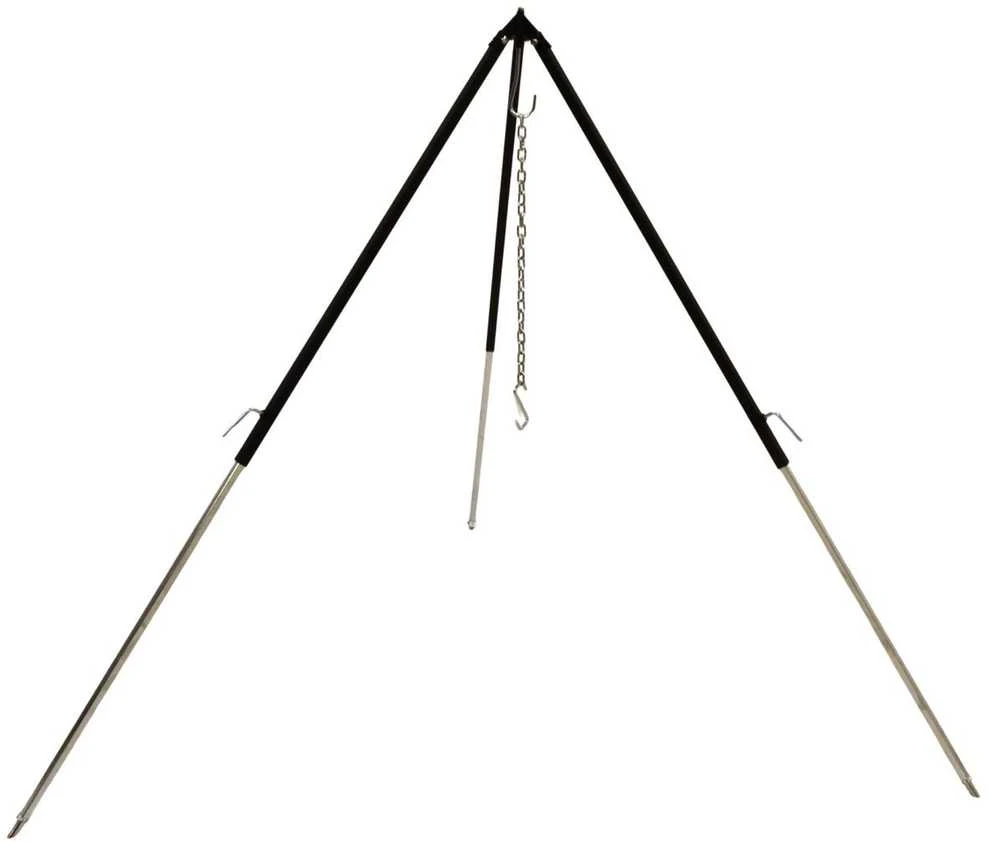 KOOPMAN Feuerkessel-Halter Halterung für Feuerschale oder Grillrost Grillgestell Dreibein verstellbar 150 cm
