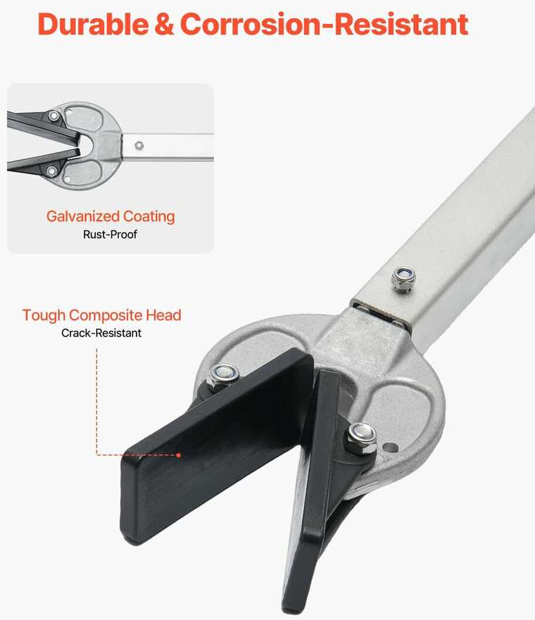 Vevor Reguliuojamas valtis transom laikiklis 58-89 cm