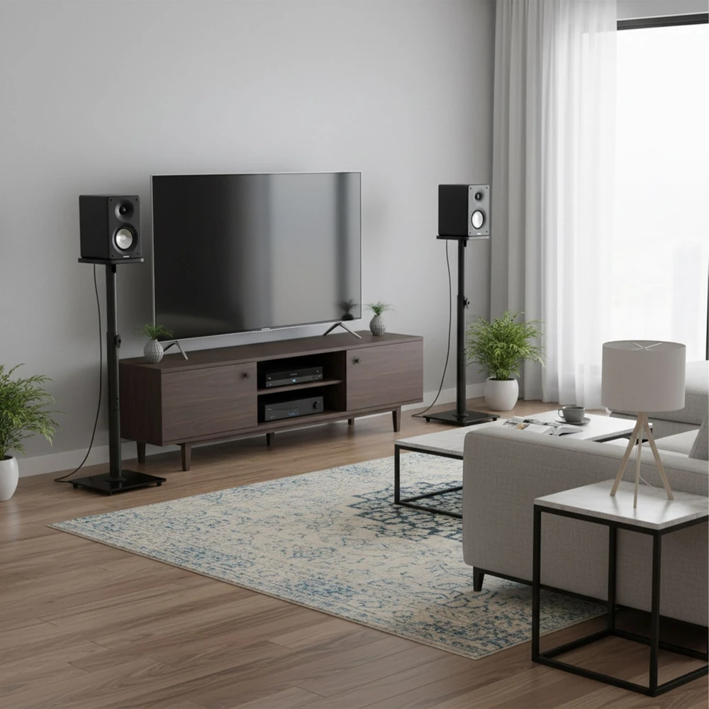 Relaxdays Reguliuojami garsiakalbių stovai, pora
