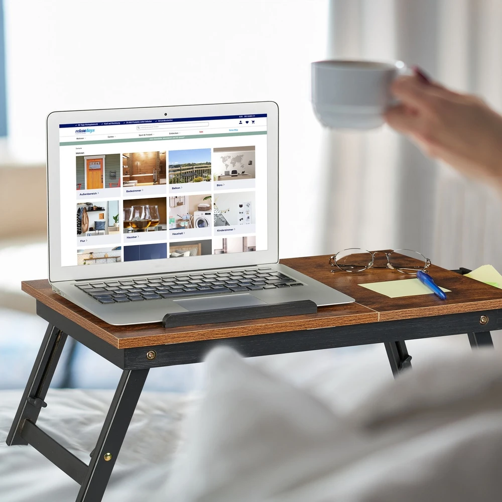 Relaxdays Reguliuojamo aukščio nešiojamojo kompiuterio stovas