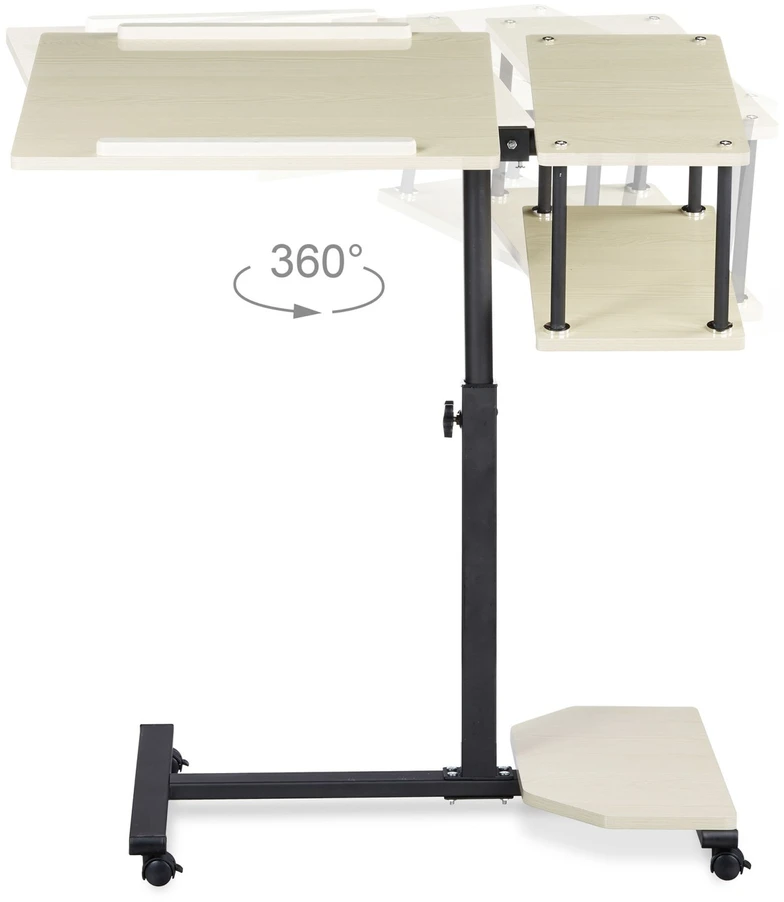 Relaxdays Reguliuojamo aukščio nešiojamojo kompiuterio stalas XL