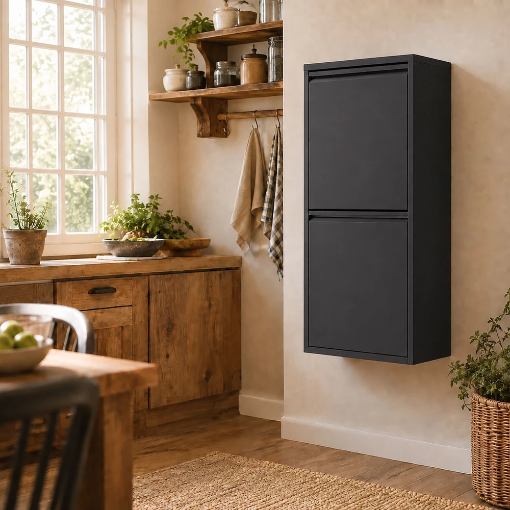 Relaxdays 3 skyrių šiukšliadėžė 40 l