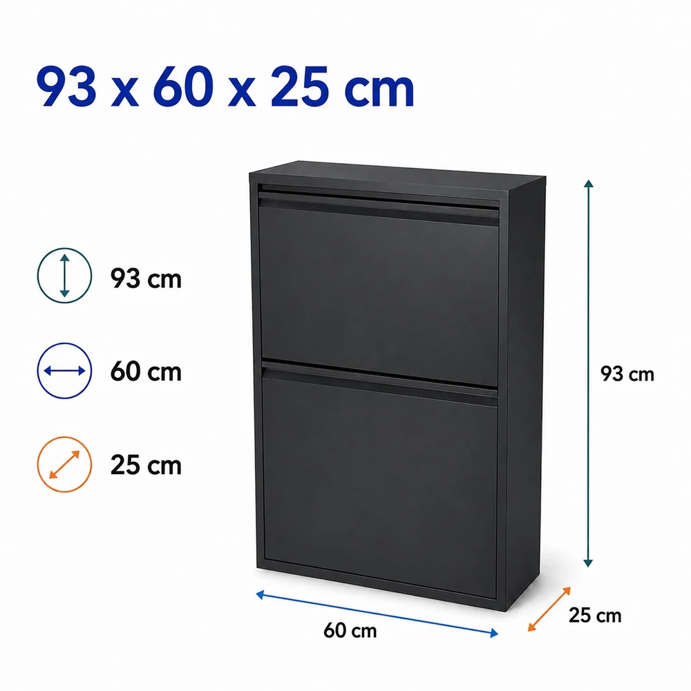 Relaxdays 4 skyrių šiukšliadėžė 4x18 l
