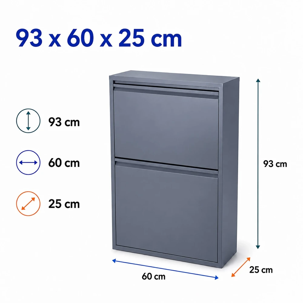 Relaxdays 4 skyrių šiukšliadėžė 4x18 l