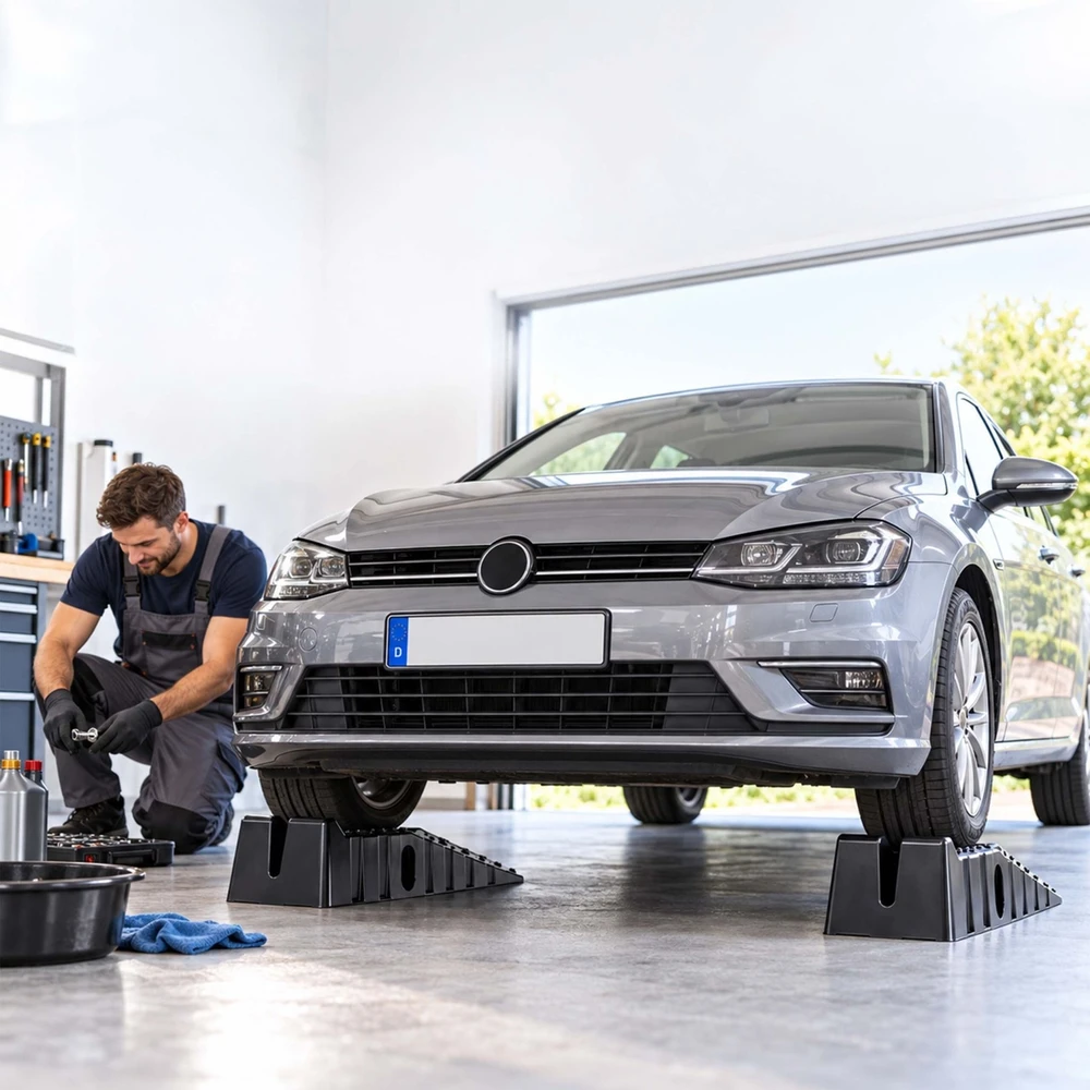 Relaxdays Automobilių rampos, 2 dalių rinkinys, 5 t keliamoji galia