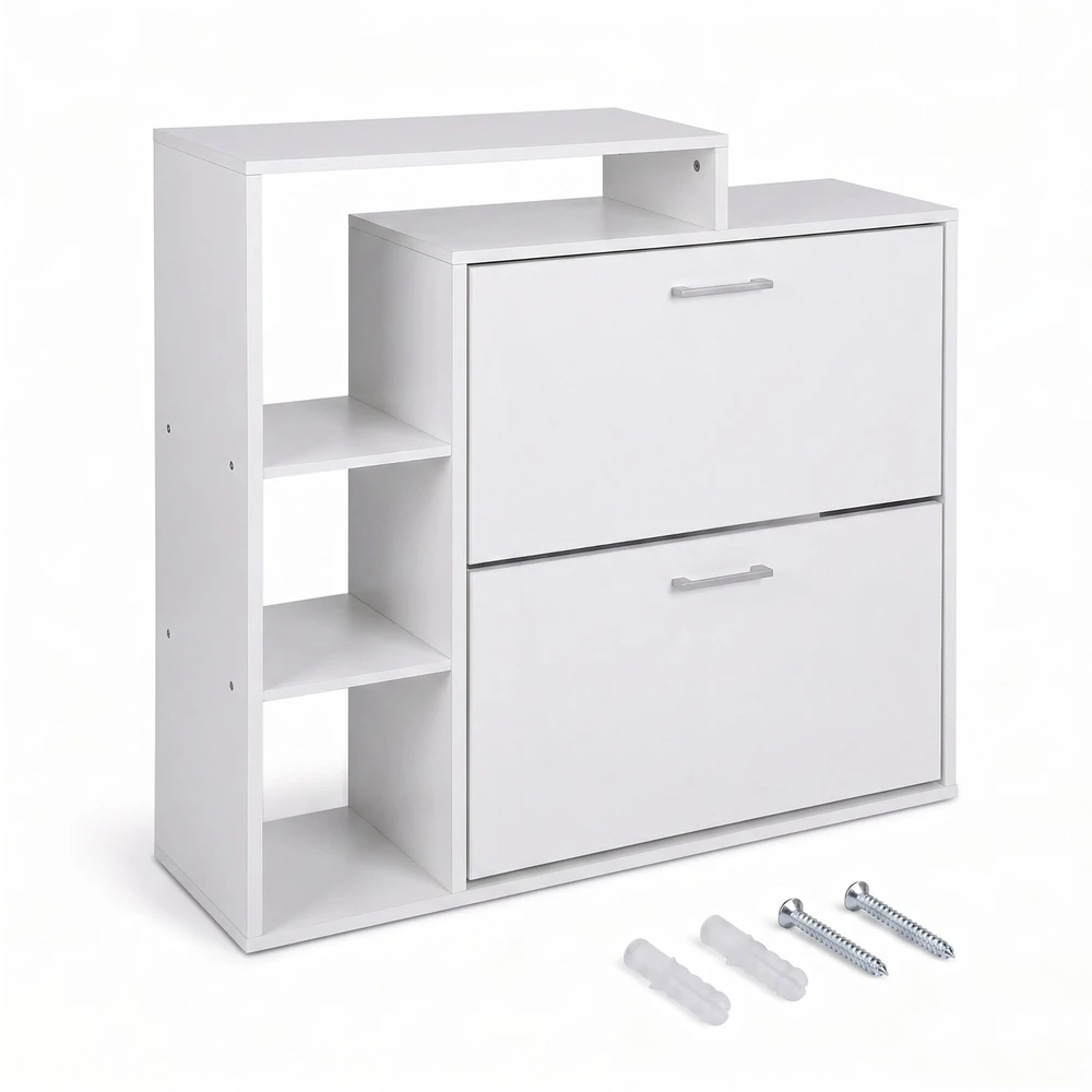 Relaxdays Batų spintelė su 2 atverčiamais skyriais