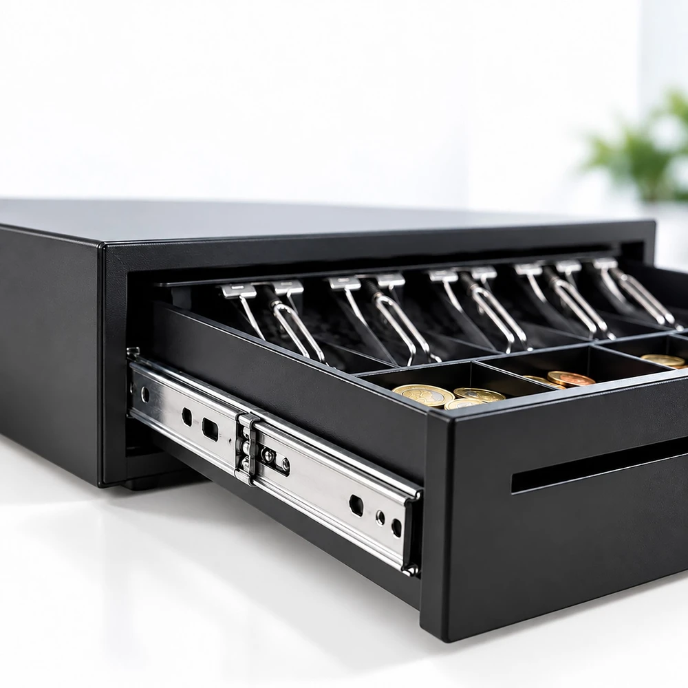 Relaxdays Elektroninė RJ12 grynųjų pinigų stalčių dėžė