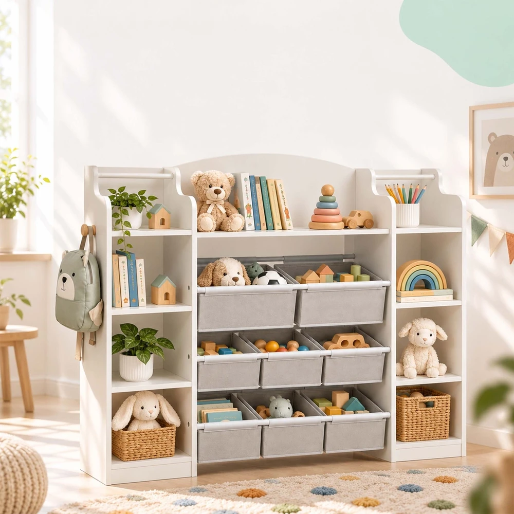 Relaxdays Lentyna vaikų kambariui su 8 dėžėmis