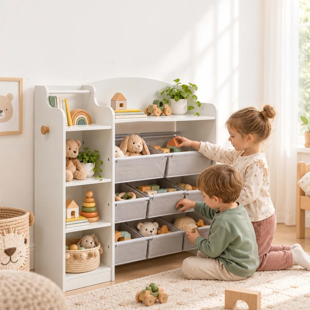 Relaxdays Lentyna vaikų kambariui su 8 dėžėmis
