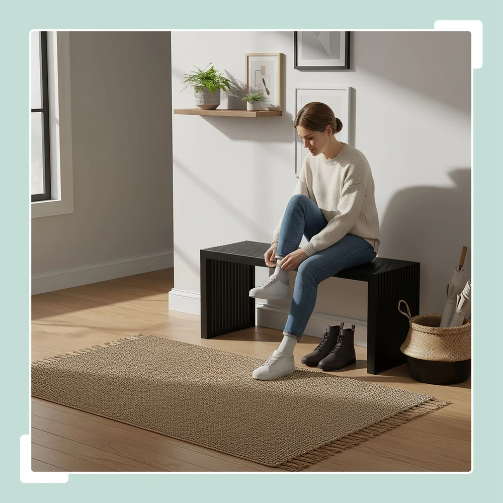 Relaxdays Minimalistinis bambukinis suoliukas