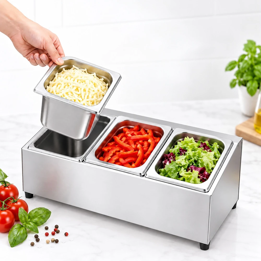 Relaxdays Nerūdijančio plieno ingredientų indeliai