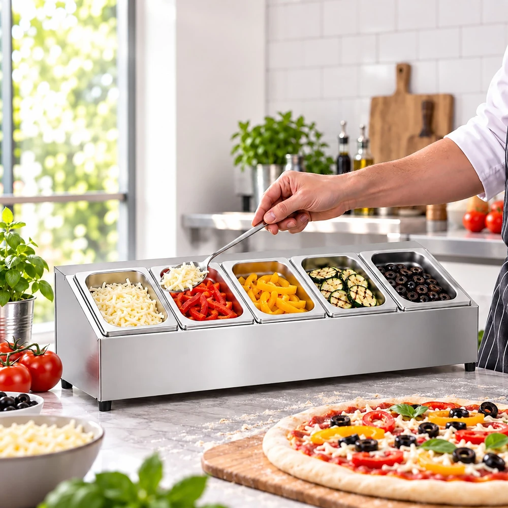 Relaxdays Nerūdijančio plieno ingredientų indai