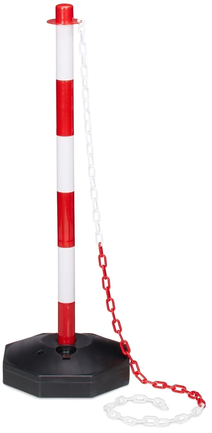 Relaxdays Plastikinis stulpelis su grandine