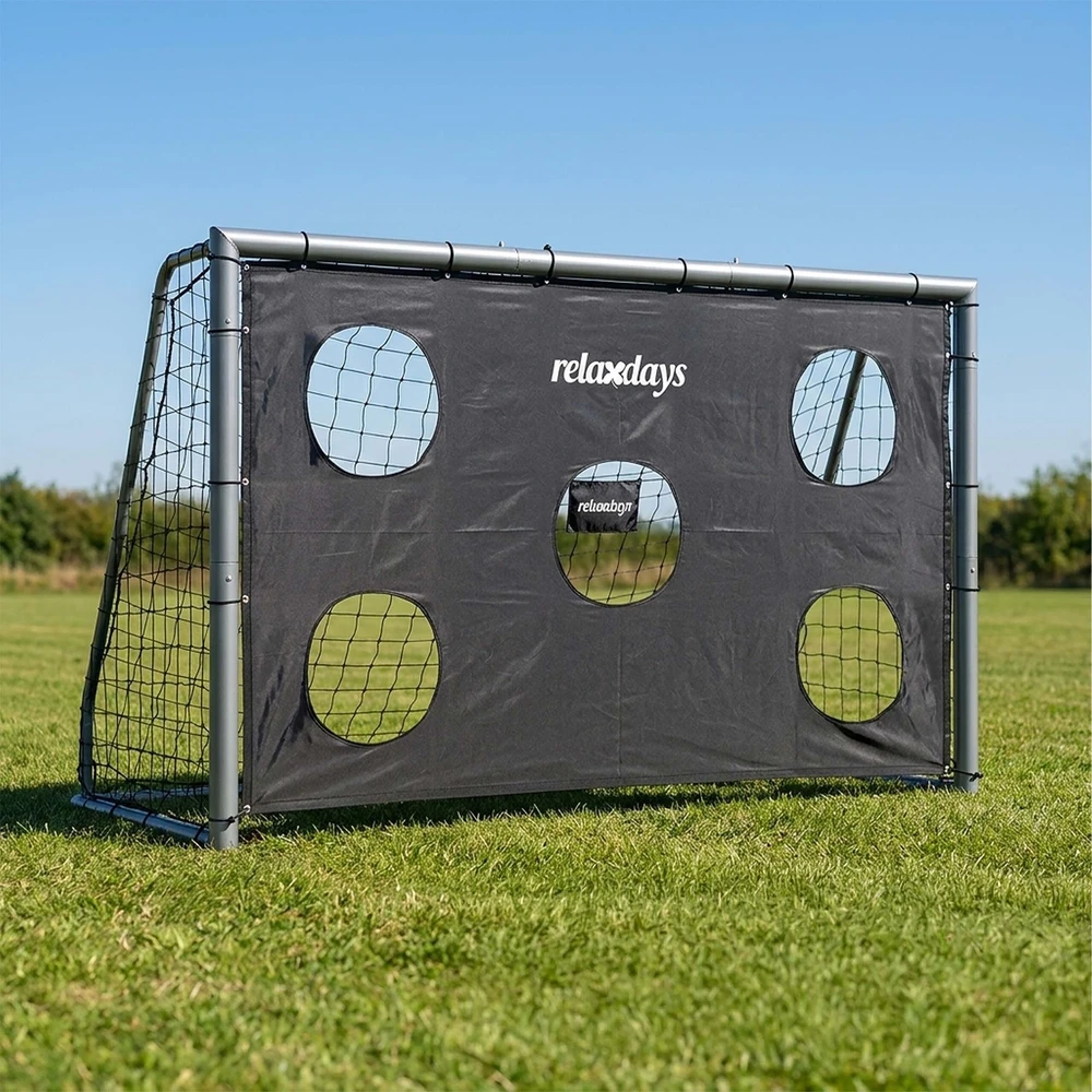 Relaxdays Plieniniai futbolo vartai