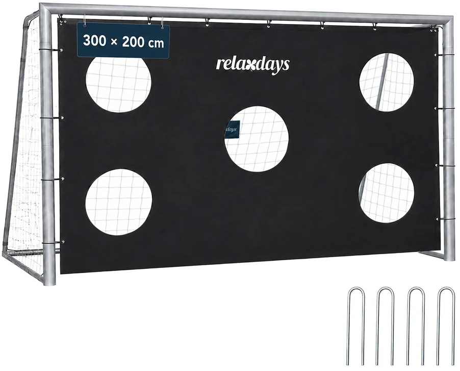 Relaxdays Plieniniai futbolo vartai