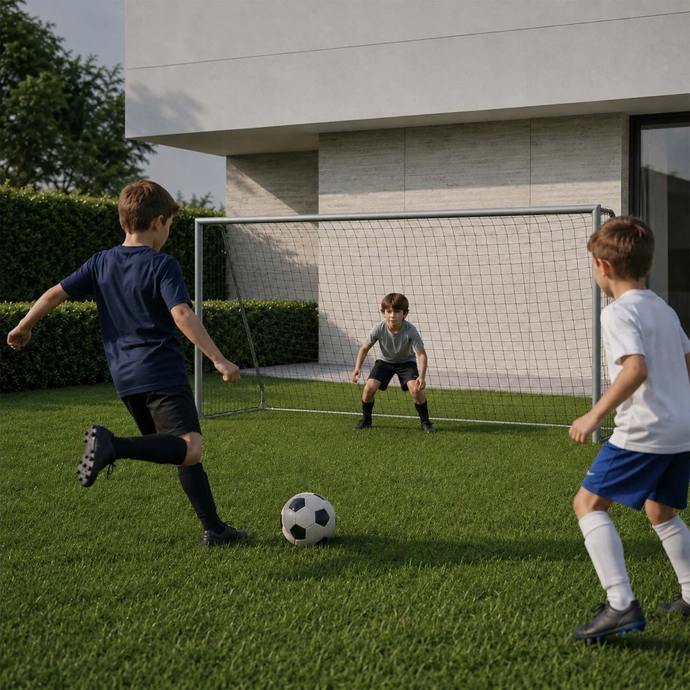Relaxdays Plieniniai futbolo vartai