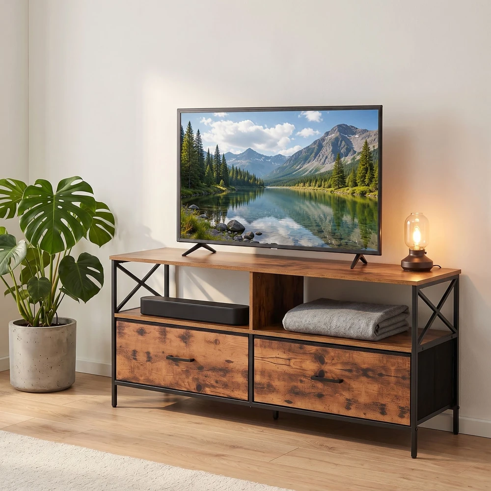 Relaxdays TV spintelė su daiktų laikymo vieta