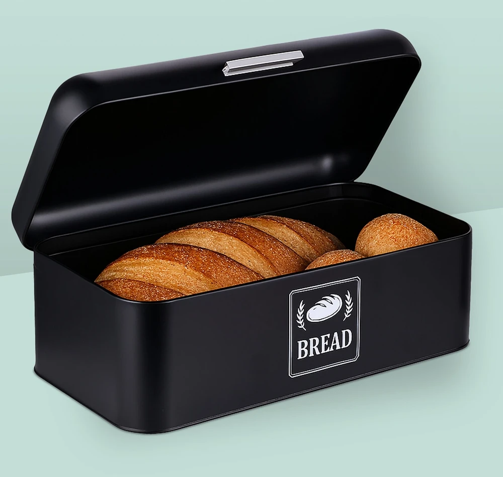 Relaxdays Retro stiliaus duoninė su dangčiu ir rankena