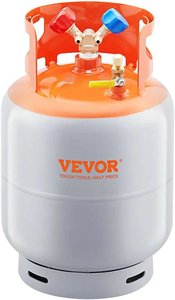 VEVOR Šaldymo skysčio atgavimo 13,6kg balionas 400 PSI Y vožtuvas
