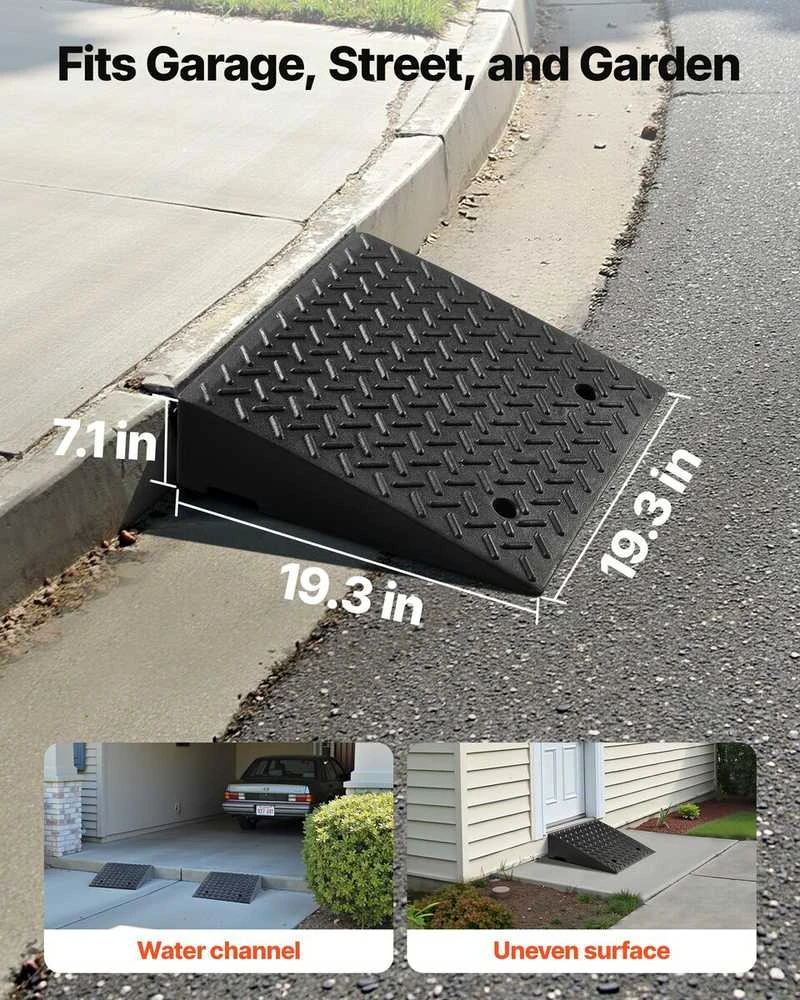 Vevor Šaligatvio rampa su drenažo baku