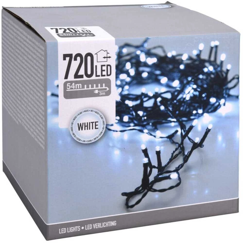 Mondex Šaltai balti kalėdiniai LED žibintai 720 vnt