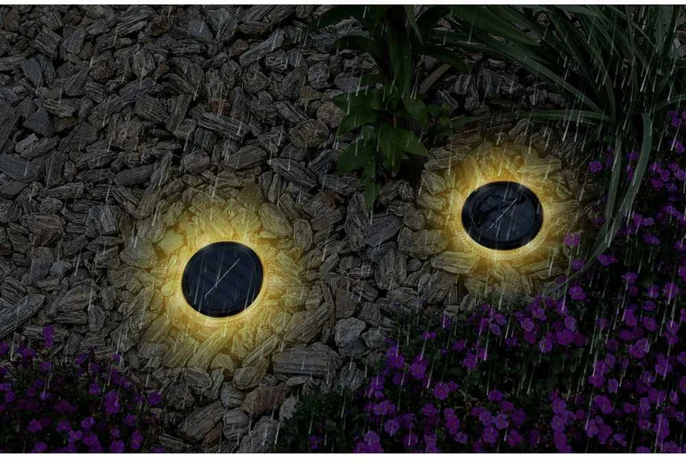 Saska Garden Saulės diskinės lempos sodui