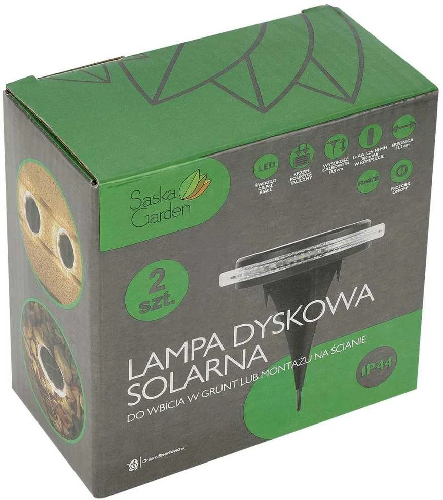 Saska Garden Saulės diskinės lempos sodui