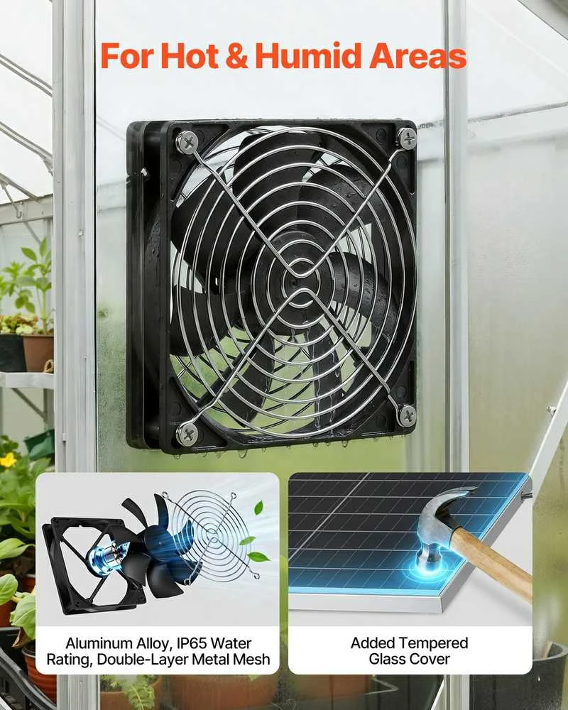VEVOR Saulės energija varomas ventiliatorius, 30 W